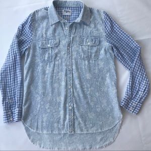 Anthropologie Holding Horses Gingham LS shirt